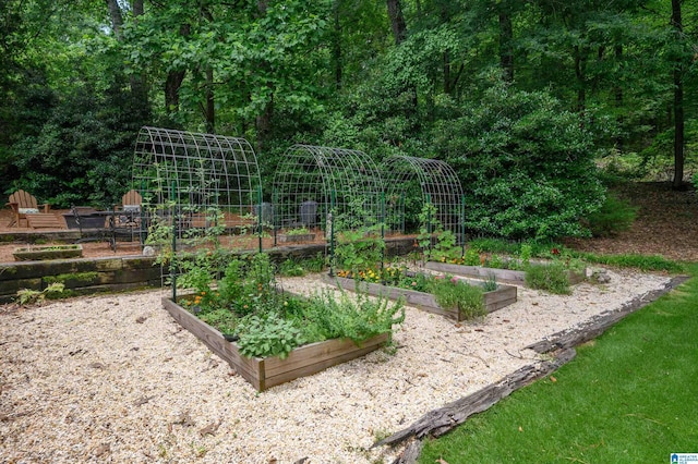 4208 Waterford Ln, Trussville, AL 35173 - view of yard with a vegetable garden