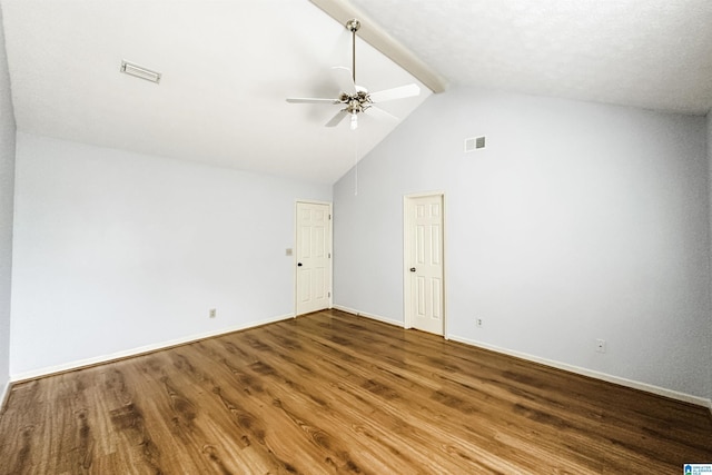 1534 Cambridge Pl, Anniston, AL 36207 - bonus room with a ceiling fan, wood finished floors, and high vaulted ceiling