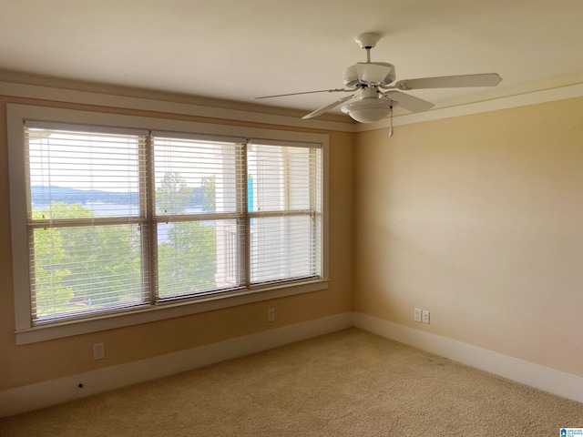 475 River Forest Ln Unit 2440, Talladega, AL 35160 - spare room featuring plenty of natural light, light carpet, and ceiling fan