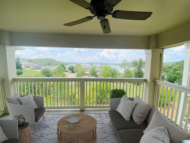 475 River Forest Ln Unit 2440, Talladega, AL 35160 - wooden deck featuring ceiling fan