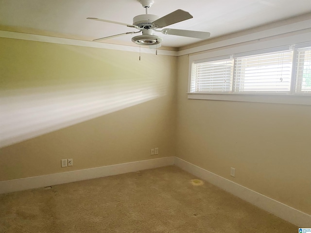 475 River Forest Ln Unit 2440, Talladega, AL 35160 - spare room with plenty of natural light, light carpet, and a ceiling fan