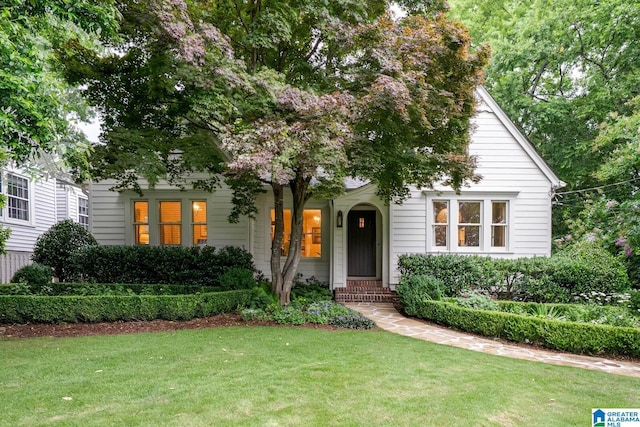 117 Elm St, Mountain Brook, AL 35213 - obstructed view of property featuring a front lawn