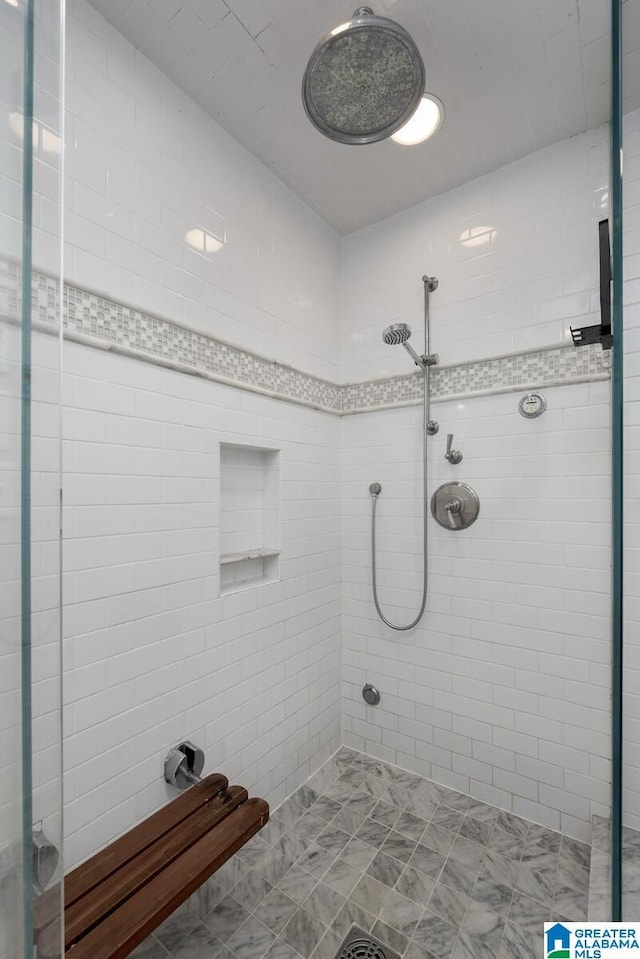 117 Elm St, Mountain Brook, AL 35213 - bathroom with tiled shower