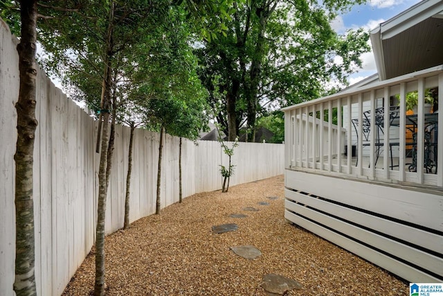 117 Elm St, Mountain Brook, AL 35213 - fenced backyard featuring a wooden deck