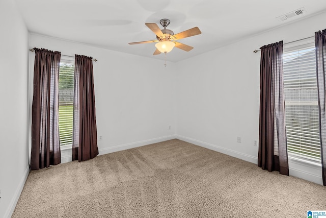 2043 Maplewood Ln, Clanton, AL 35045 - spare room featuring carpet floors and a ceiling fan
