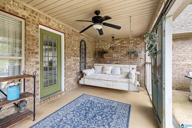 2043 Maplewood Ln, Clanton, AL 35045 - sunroom / solarium with ceiling fan