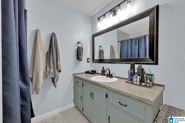 1025 Old Section Rd, Hoover, AL 35244 - full bath featuring vanity and tile patterned flooring
