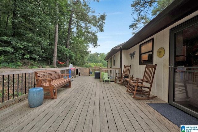 1025 Old Section Rd, Hoover, AL 35244 - view of wooden deck