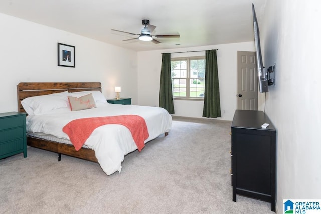 1004 Broken Bow Trl, Alabaster, AL 35007 - bedroom with carpet flooring and ceiling fan