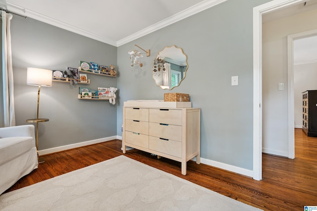 4317 Warren Rd, Birmingham, AL 35213 - bedroom with ornamental molding and wood finished floors