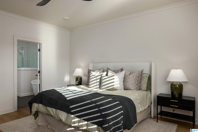 1313 Severn Way, Hoover, AL 35244 - bedroom featuring wood finished floors and ornamental molding