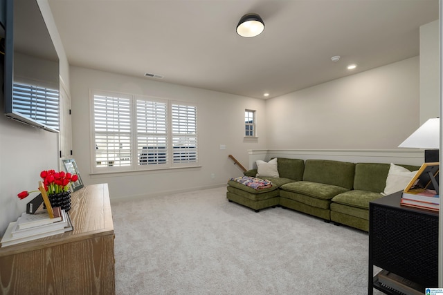 1313 Severn Way, Hoover, AL 35244 - carpeted living room with recessed lighting and baseboards