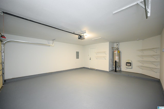 4022 Cambridge Dr, Moody, AL 35004 - garage with water heater, electric panel, and a garage door opener