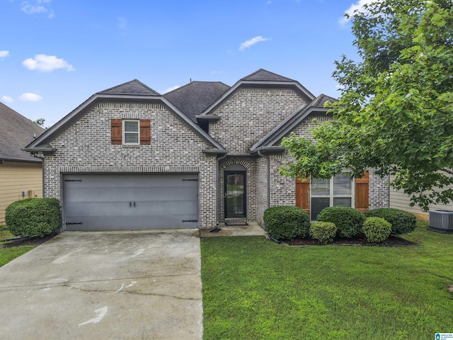 4114 Jubilee Ln, Moody, AL 35004 - french provincial home featuring brick siding, a front yard, and concrete driveway