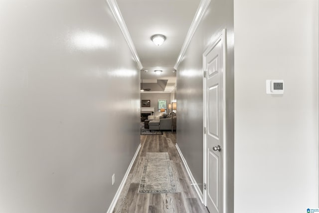 4114 Jubilee Ln, Moody, AL 35004 - hall featuring wood finished floors and crown molding