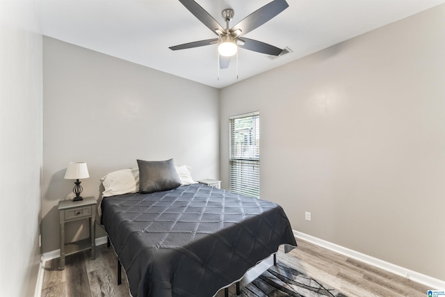 4114 Jubilee Ln, Moody, AL 35004 - bedroom with wood finished floors and ceiling fan