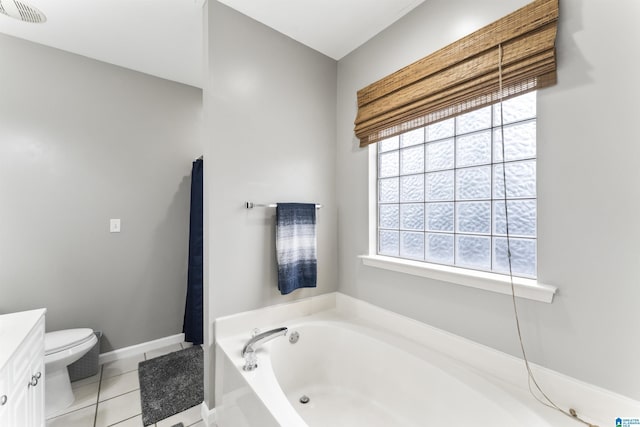 4114 Jubilee Ln, Moody, AL 35004 - full bathroom featuring a bath, vanity, and tile patterned flooring