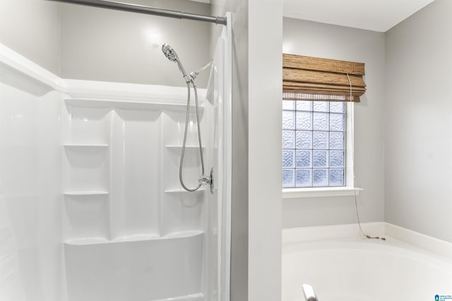 4114 Jubilee Ln, Moody, AL 35004 - bathroom featuring a stall shower and a garden tub