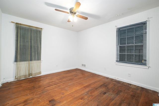 805 Vanderbilt St, Birmingham, AL 35206 - spare room featuring hardwood / wood-style floors and a ceiling fan