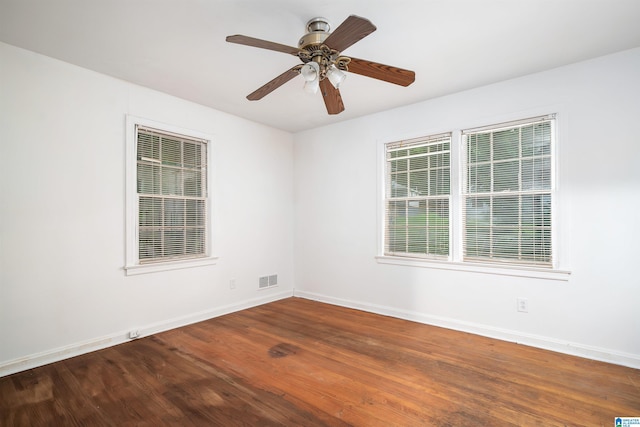 805 Vanderbilt St, Birmingham, AL 35206 - empty room featuring wood finished floors and ceiling fan