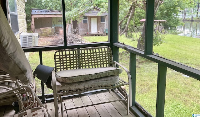 11201 Woodland Dr, Mccalla, AL 35111 - sunroom / solarium with a water view