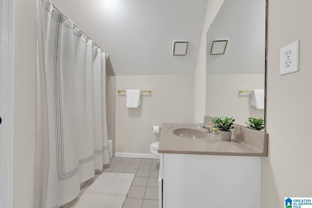 5012 Lake Crest Cir, Hoover, AL 35226 - full bathroom with vanity, tile patterned flooring, and shower / bathtub combination with curtain
