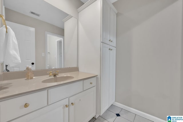 5012 Lake Crest Cir, Hoover, AL 35226 - bathroom featuring vanity and tile patterned floors
