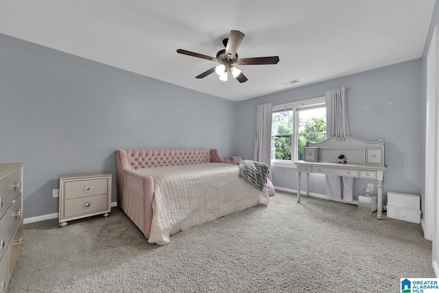 5012 Lake Crest Cir, Hoover, AL 35226 - bedroom with carpet flooring and ceiling fan