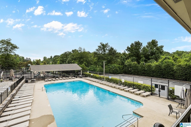 5012 Lake Crest Cir, Hoover, AL 35226 - community pool featuring a patio area
