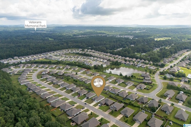 240 Hillcrest Dr, Montevallo, AL 35115 - aerial view of property and surrounding area with a forest and nearby suburban area