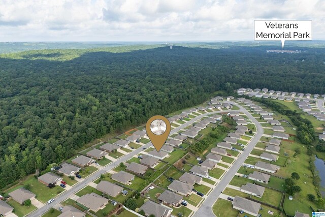 240 Hillcrest Dr, Montevallo, AL 35115 - aerial overview of property's location with nearby suburban area