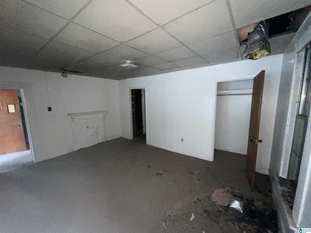 4704 9th Ave, Birmingham, AL 35224 - basement with a drop ceiling