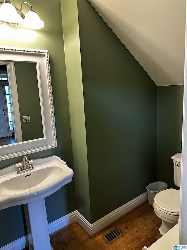 76 Goggins Dr, Montevallo, AL 35115 - bathroom featuring wood finished floors and lofted ceiling