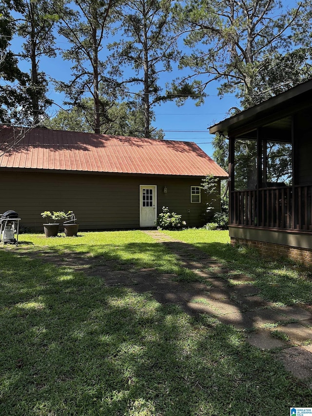 76 Goggins Dr, Montevallo, AL 35115 - view of outdoor structure featuring a sunroom