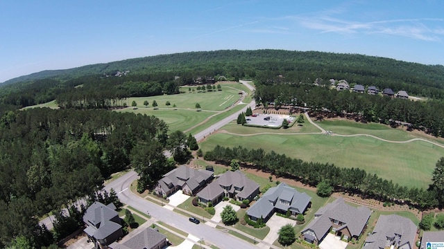 1120 Weybridge Way, Pelham, AL 35124 - aerial overview of property's location featuring nearby suburban area and a local golf course