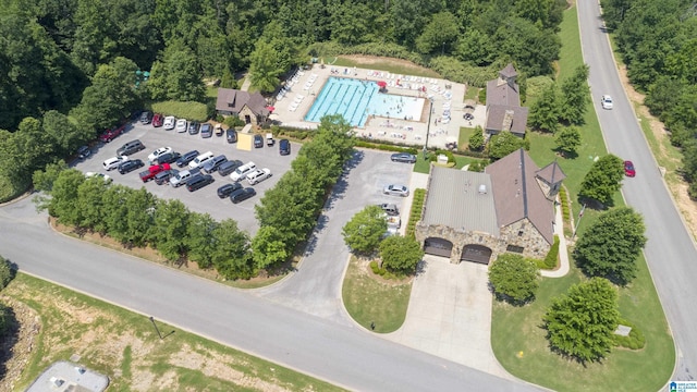 1120 Weybridge Way, Pelham, AL 35124 - aerial view of a pool area