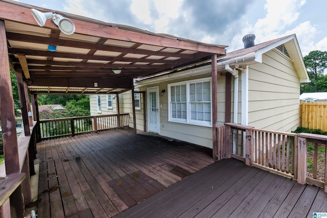 2517 Wright Cir, Birmingham, AL 35235 - wooden deck featuring a carport