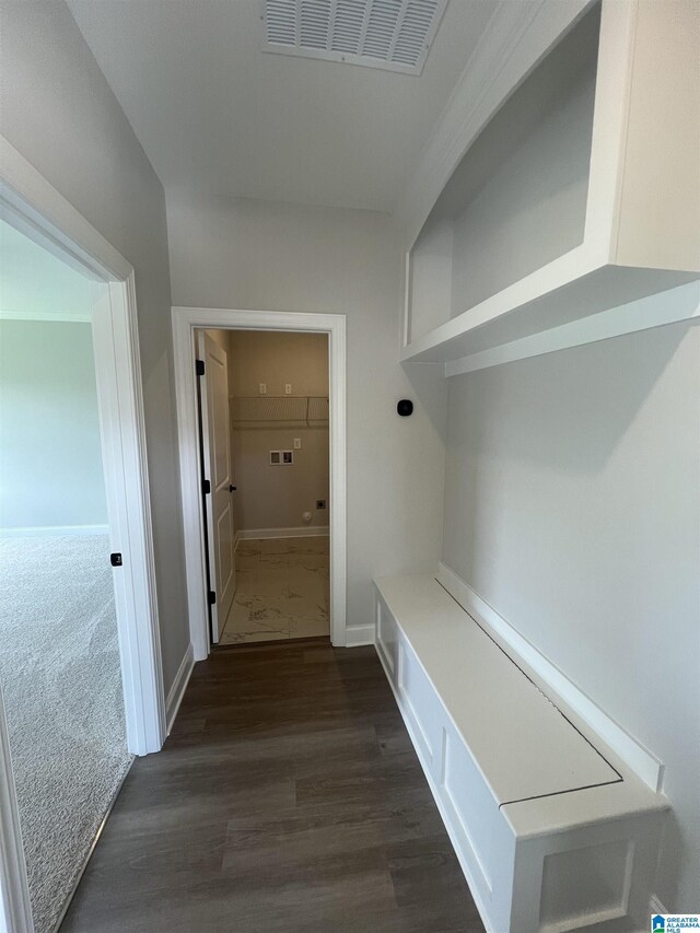 1234 Simms Rdg, Pelham, AL 35124 - mudroom with dark wood-type flooring and baseboards