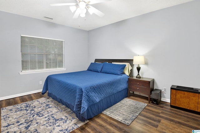 4033 Saddle Run Cir, Pelham, AL 35124 - bedroom with wood finished floors and ceiling fan