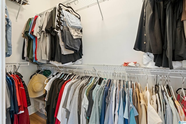 1185 Overlook Dr, Trussville, AL 35173 - spacious closet featuring wood finished floors