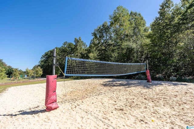 1185 Overlook Dr, Trussville, AL 35173 - view of community featuring volleyball court and view of wooded area