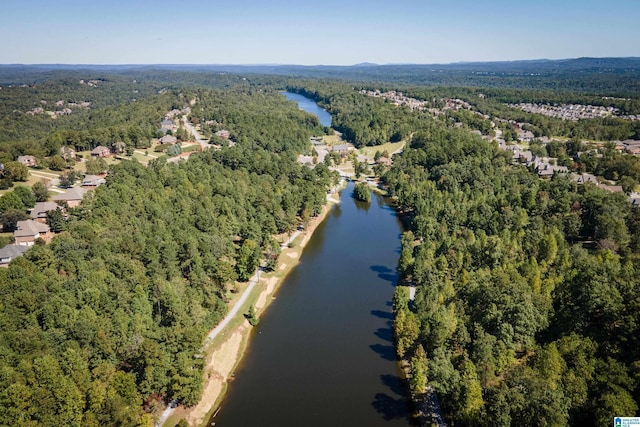 1185 Overlook Dr, Trussville, AL 35173 - aerial view of a heavily wooded area and a nearby body of water