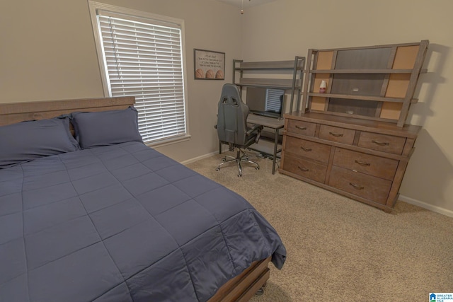 2191 Whiting Rd, Hoover, AL 35216 - carpeted bedroom featuring baseboards and a desk