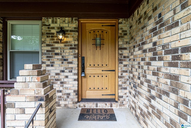 2191 Whiting Rd, Hoover, AL 35216 - view of exterior entry with brick siding and covered porch
