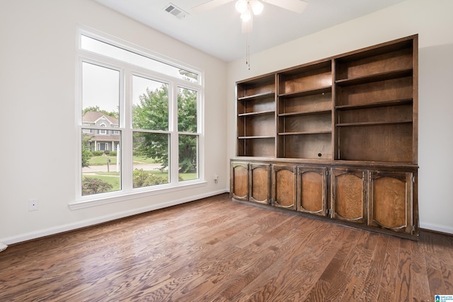 313 Chadwick Pl, Helena, AL 35080 - unfurnished room featuring dark wood-type flooring and ceiling fan