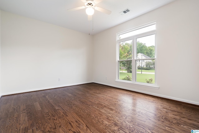 313 Chadwick Pl, Helena, AL 35080 - unfurnished room with dark wood finished floors, healthy amount of natural light, and a ceiling fan