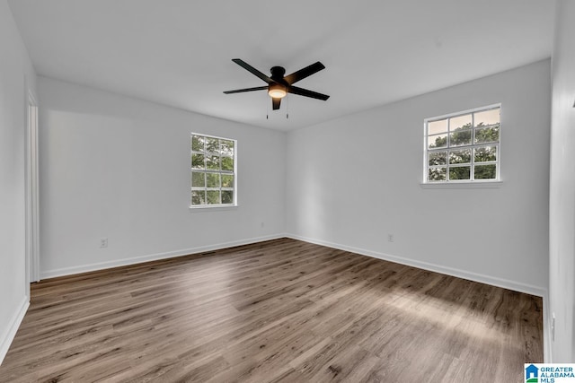 8312 Country Cir, Pinson, AL 35126 - unfurnished room featuring wood finished floors and a ceiling fan