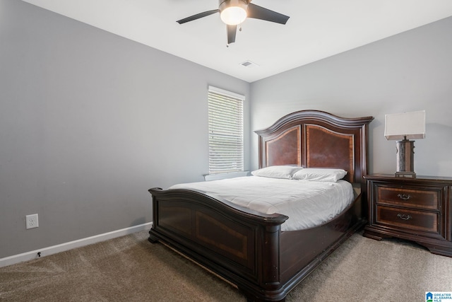 5432 Parkside Cir, Hoover, AL 35244 - carpeted bedroom with baseboards and a ceiling fan
