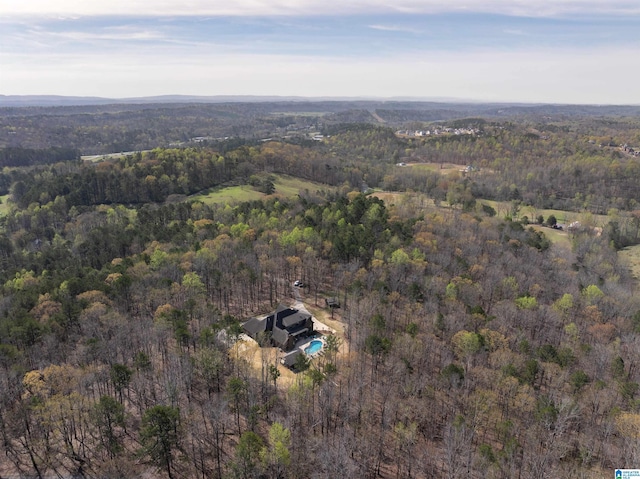 6902 Honor Keith Rd, Trussville, AL 35173 - aerial overview of property's location featuring a forest