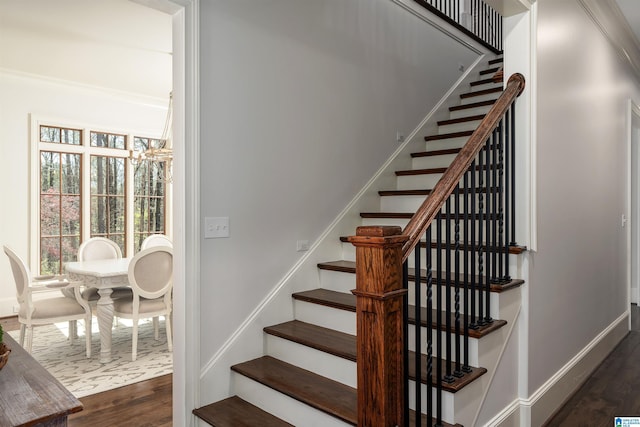 6902 Honor Keith Rd, Trussville, AL 35173 - staircase featuring wood finished floors